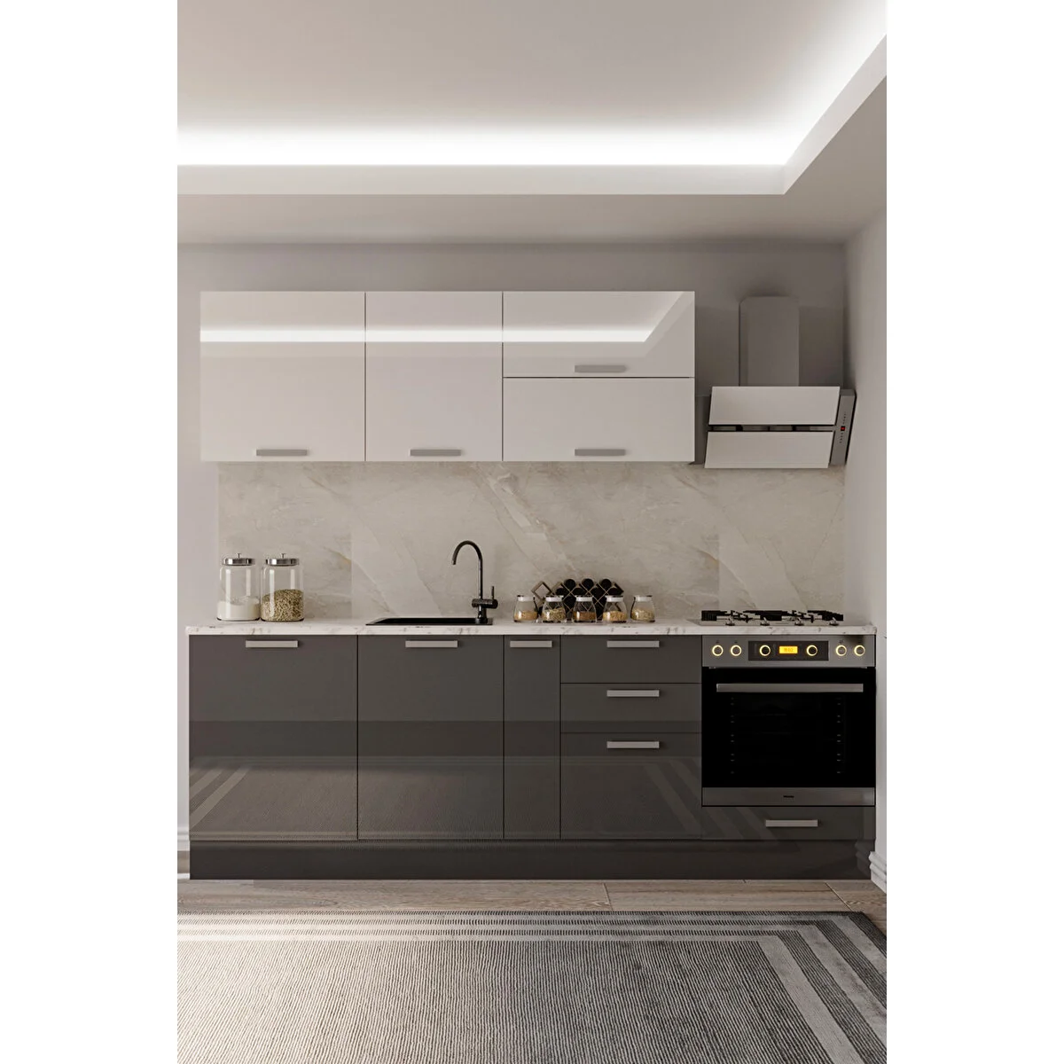 Modern Beyaz High Gloss Tasarım